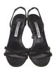Manolo Blahnik Suede Slingback Sandals
