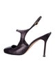 Manolo Blahnik Leather Slingback Pumps