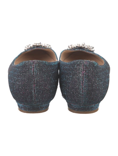Manolo Blahnik Glitter Glitter Accents Flats