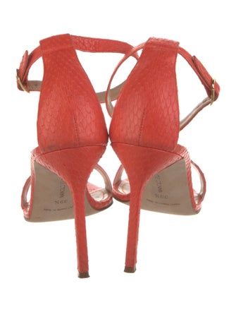 Manolo Blahnik Snakeskin Sandals