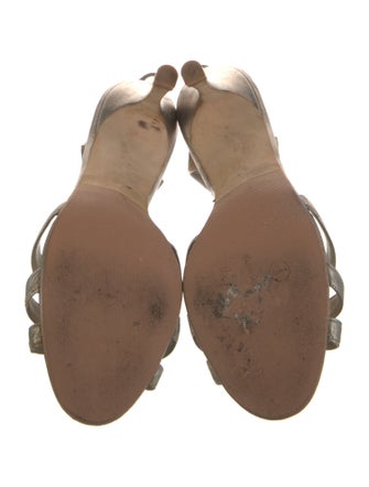 Manolo Blahnik Leather Slingback Sandals