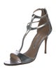 Manolo Blahnik Patent Leather T-Strap Sandals