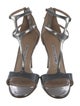 Manolo Blahnik Patent Leather T-Strap Sandals