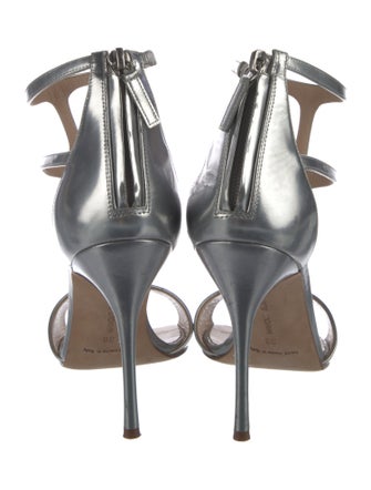 Manolo Blahnik Patent Leather T-Strap Sandals