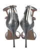 Manolo Blahnik Patent Leather T-Strap Sandals
