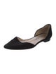 Manolo Blahnik Suede D'Orsay Flats