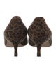 Manolo Blahnik Suede Animal Print Pumps
