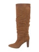 Manolo Blahnik Suede Slouch Boots