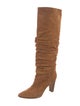 Manolo Blahnik Suede Slouch Boots