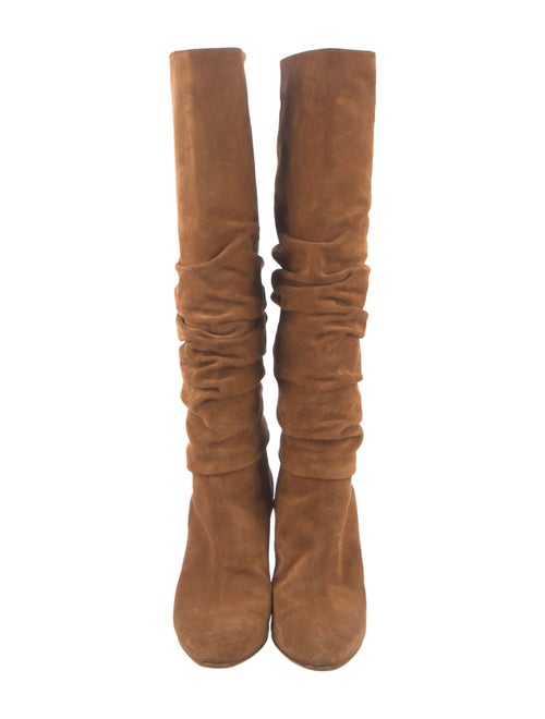 Manolo Blahnik Suede Slouch Boots