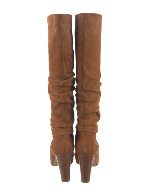 Manolo Blahnik Suede Slouch Boots