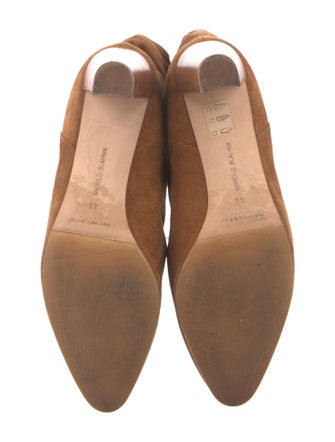 Manolo Blahnik Suede Slouch Boots