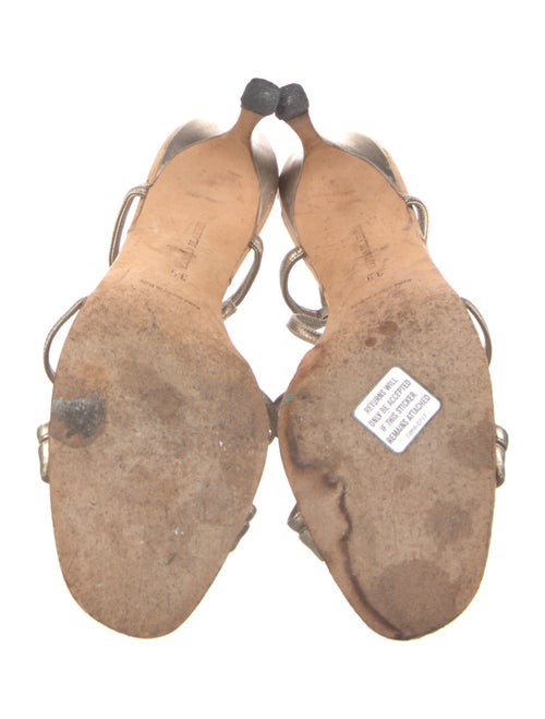 Manolo Blahnik Leather Slingback Sandals