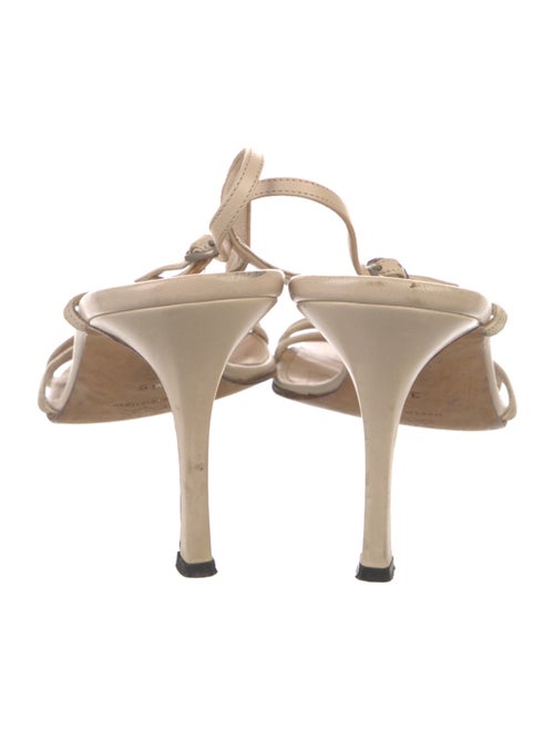 Manolo Blahnik Leather Slingback Sandals