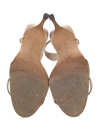 Manolo Blahnik Leather Slingback Sandals