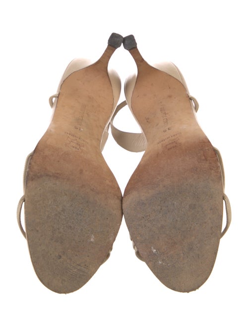 Manolo Blahnik Leather Slingback Sandals