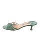 Manolo Blahnik Patent Leather Slides
