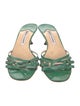 Manolo Blahnik Patent Leather Slides