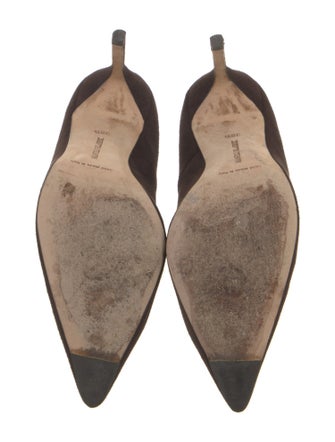 Manolo Blahnik Suede Pumps