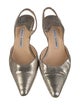 Manolo Blahnik Snakeskin Slingback Pumps