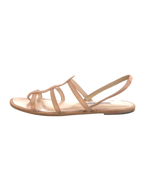 Manolo Blahnik Leather Slingback Sandals