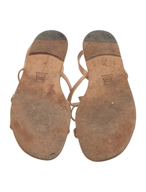 Manolo Blahnik Leather Slingback Sandals