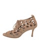 Manolo Blahnik Suede Animal Print Pumps