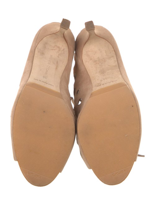 Manolo Blahnik Suede Animal Print Pumps