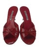 Manolo Blahnik Patent Leather Slides