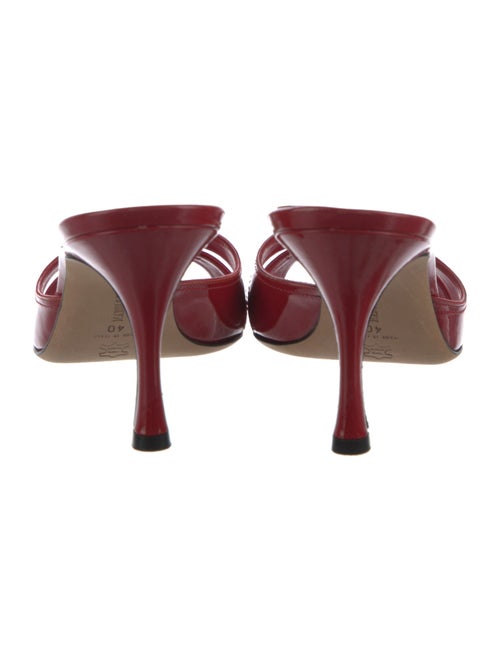 Manolo Blahnik Patent Leather Slides