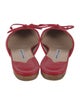 Manolo Blahnik Leather Bow Accents Mules