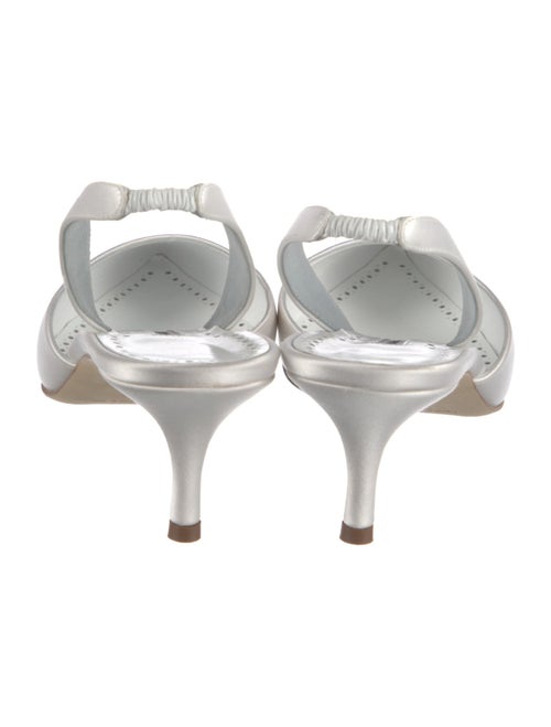 Manolo Blahnik Satin Slingback Pumps