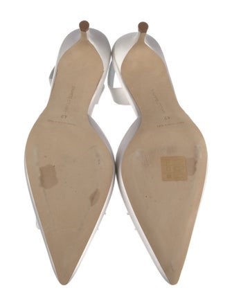 Manolo Blahnik Satin Slingback Pumps