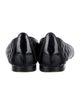 Manolo Blahnik Quilted Pattern Leather Ballet Flats
