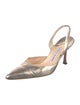 Manolo Blahnik Leather Slingback Pumps