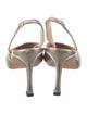 Manolo Blahnik Leather Slingback Pumps