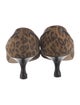 Manolo Blahnik Suede Animal Print Pumps