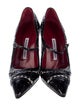 Manolo Blahnik Patent Leather Houndstooth Print Pumps