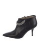 Manolo Blahnik Leather Chain-Link Accents Boots