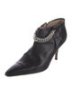 Manolo Blahnik Leather Chain-Link Accents Boots