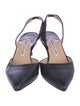 Manolo Blahnik Leather Slingback Pumps
