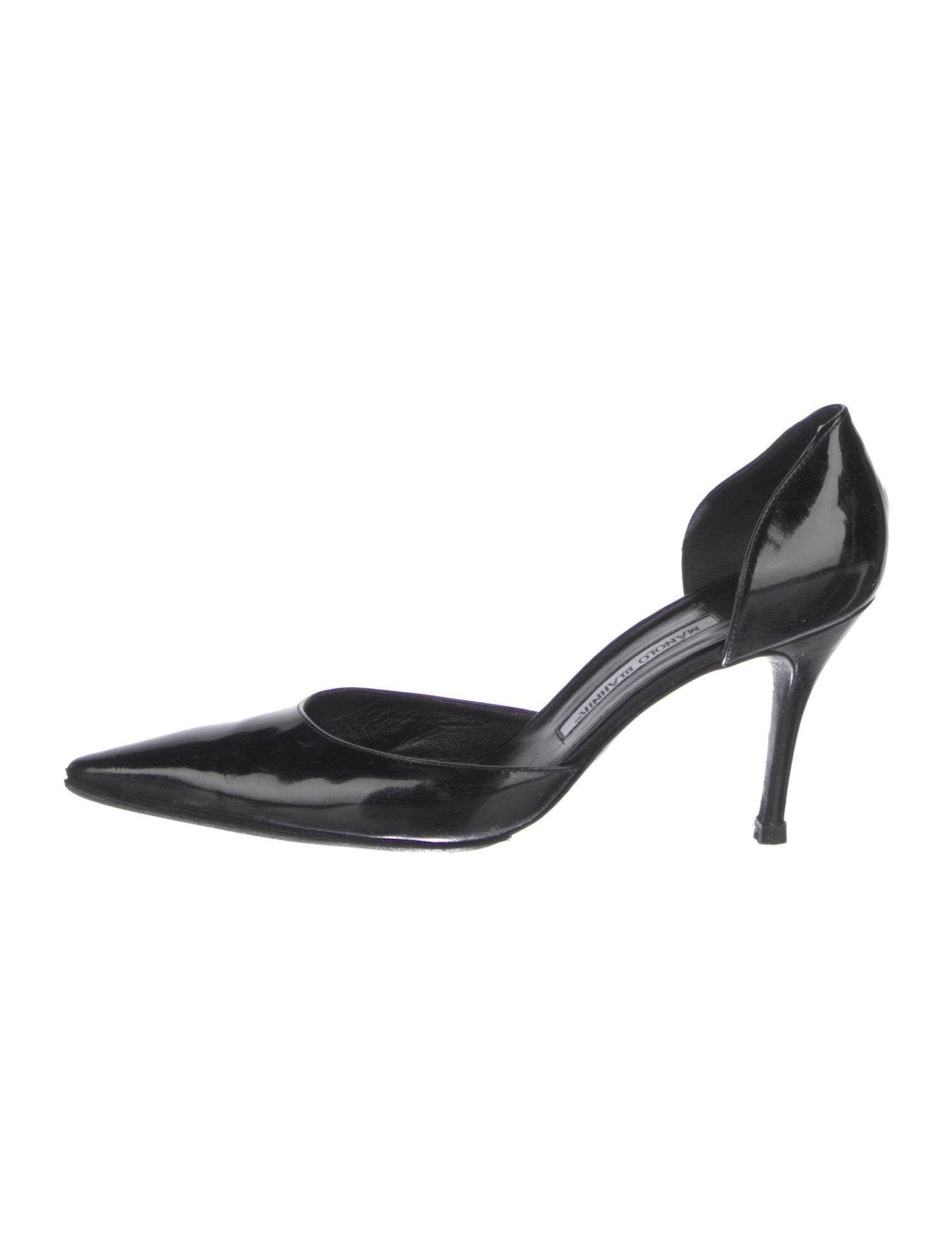 Manolo Blahnik Patent Leather D'Orsay Pumps