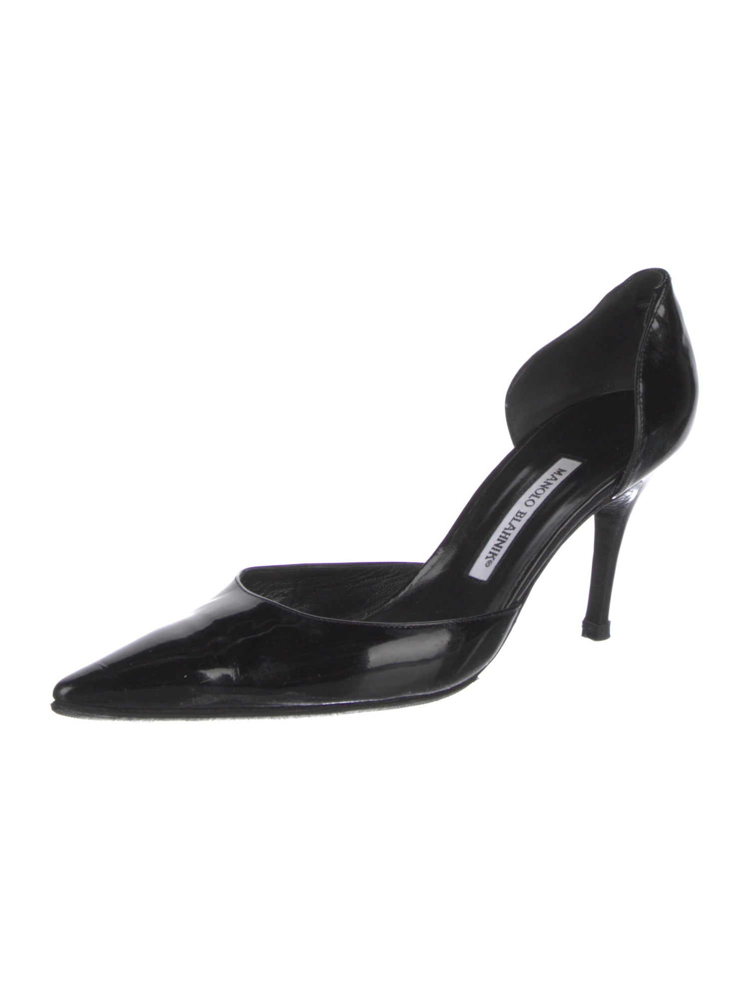 Manolo Blahnik Patent Leather D'Orsay Pumps