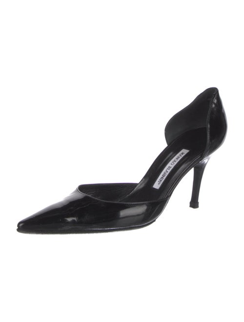 Manolo Blahnik Patent Leather D'Orsay Pumps