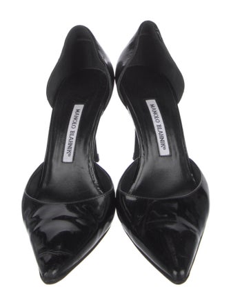 Manolo Blahnik Patent Leather D'Orsay Pumps