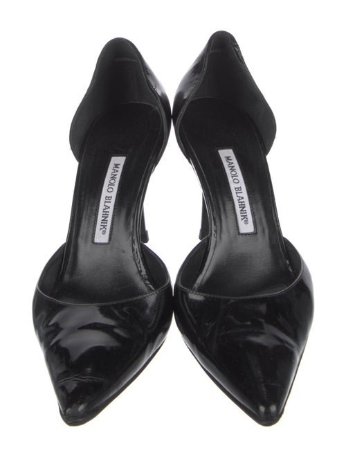 Manolo Blahnik Patent Leather D'Orsay Pumps