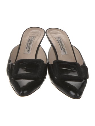 Manolo Blahnik Patent Leather Mules