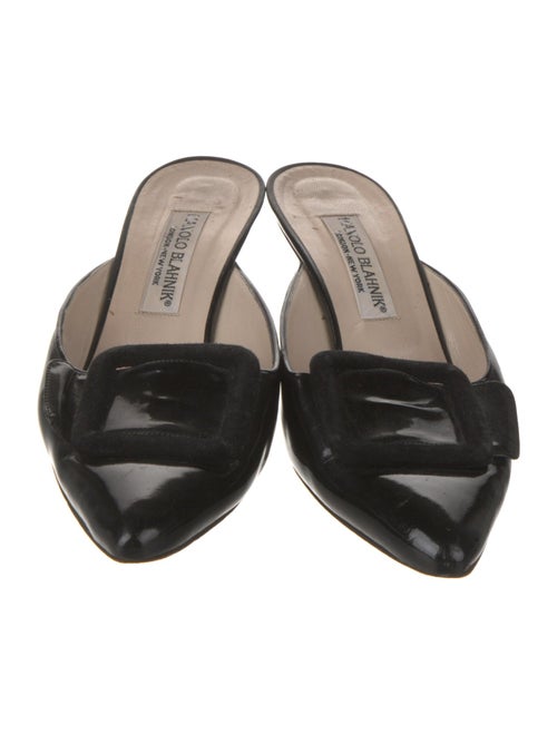 Manolo Blahnik Patent Leather Mules