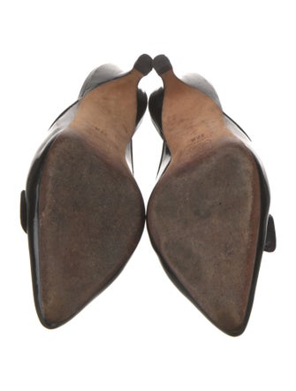 Manolo Blahnik Patent Leather Mules