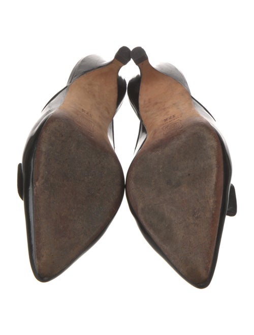 Manolo Blahnik Patent Leather Mules